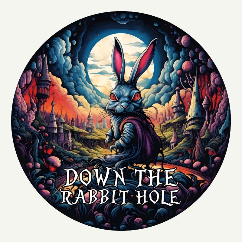 Rabbit Alice in Wonderland Down the rabbit hole