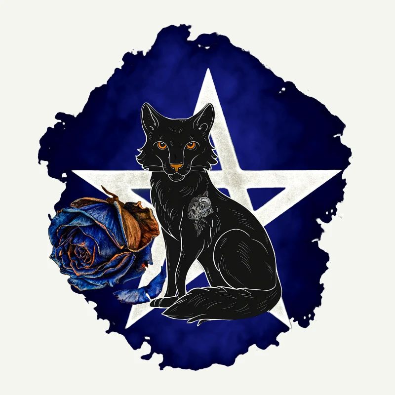 Gothic-Fuchs, verwelkte Rosenblüte, vanitas