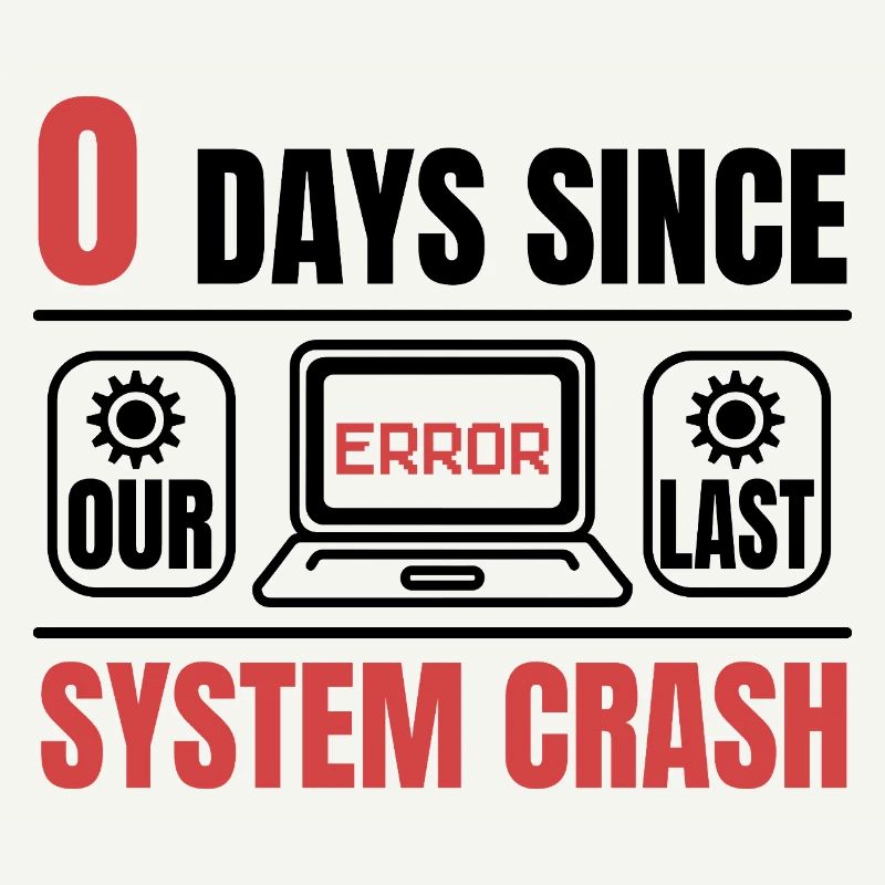 Techie 0 Days Since My Last Computer Crash