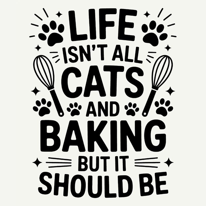Backen Spruch Katzen Lustiges Backen Geschenk