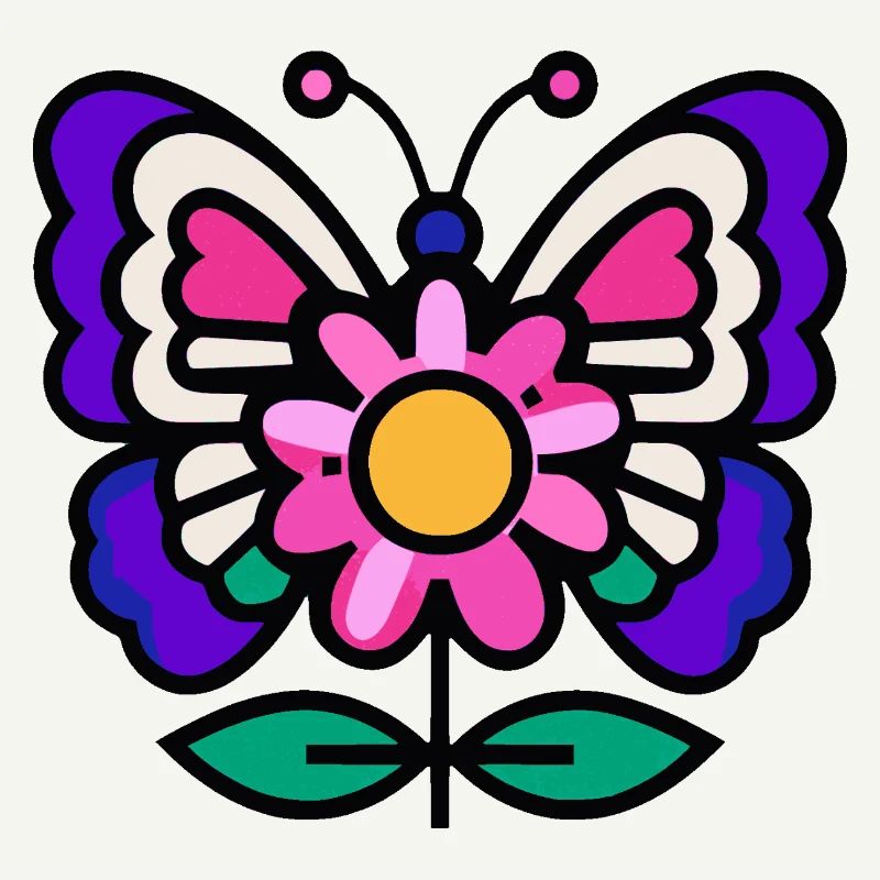 Schmetterling auf Blüte