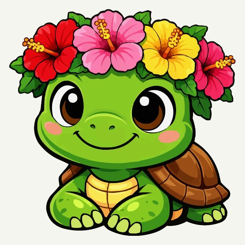 Blossom-crowned turtle