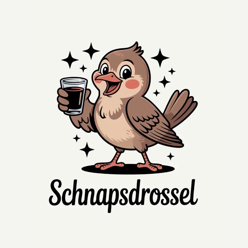 Funny Liquor Thrush Drinking Bird Party