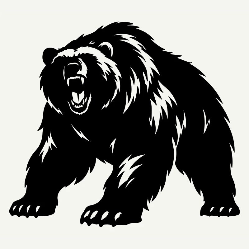 Grizzly Bear Silhouette