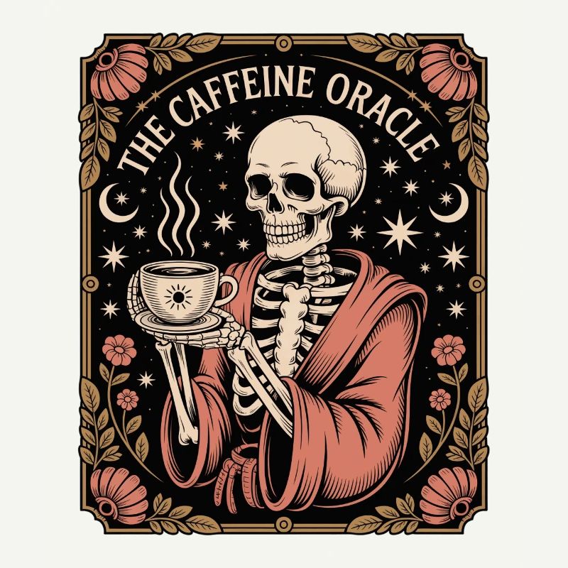 The Caffeine Oracle Skelett Orakel Kaffee