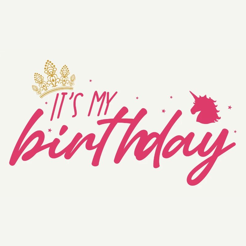 Its My Birthday Pink Script Crown
