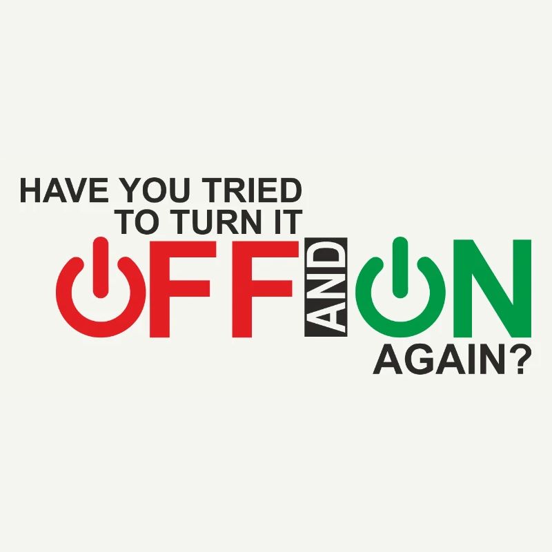 Vibrant Power Button Typography Design