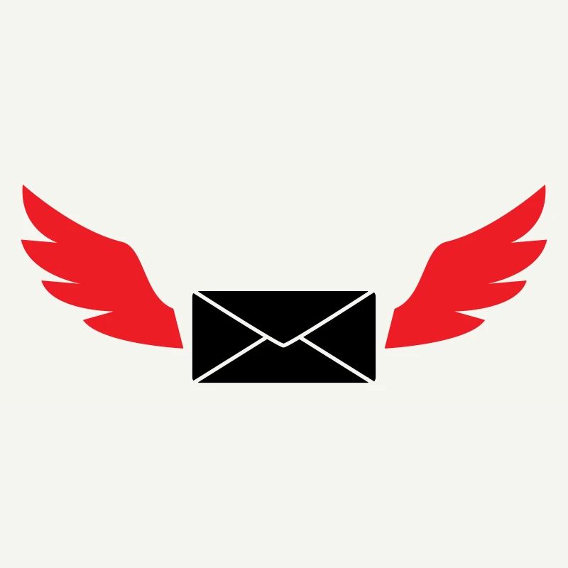 Courrier express enveloppe ailée poste