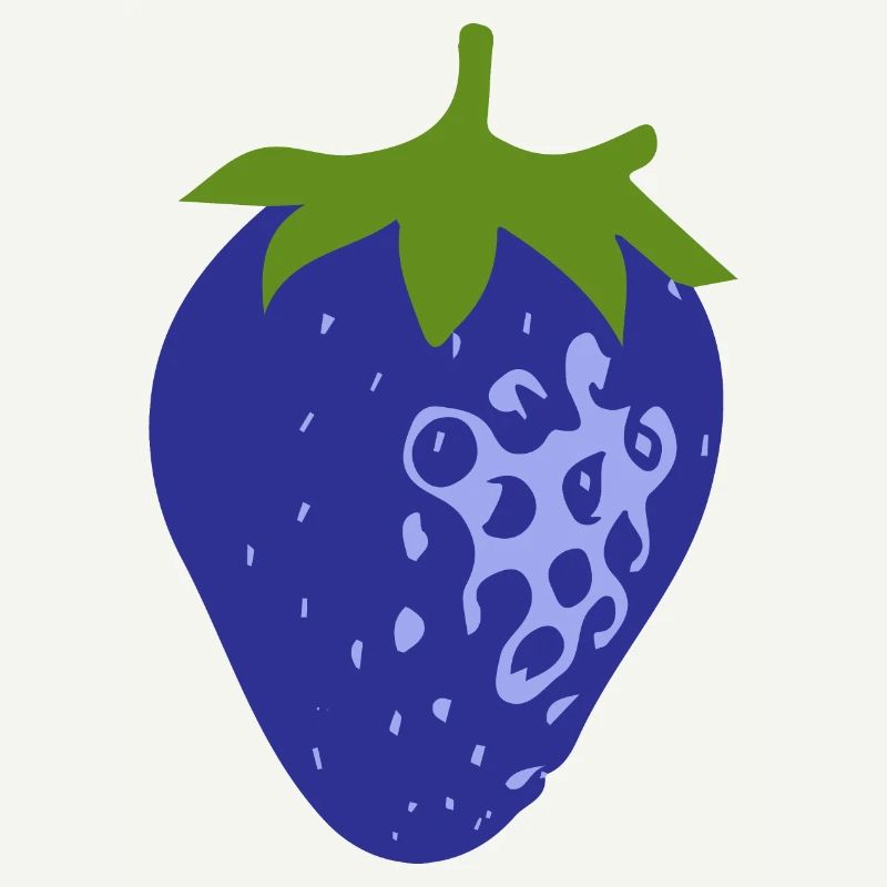 Blaue Erdbeere