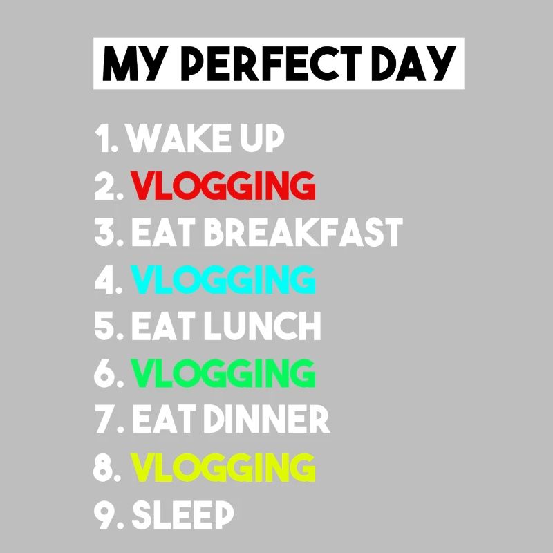 Mein perfekter Tag Vlogging-Zeitplan – Creator-Kunst