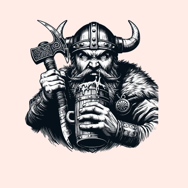 Chope de bière viking Warrior