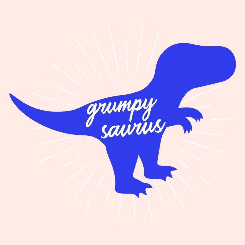 Grumpysaurus Funny Blue T-Rex Dinosaur