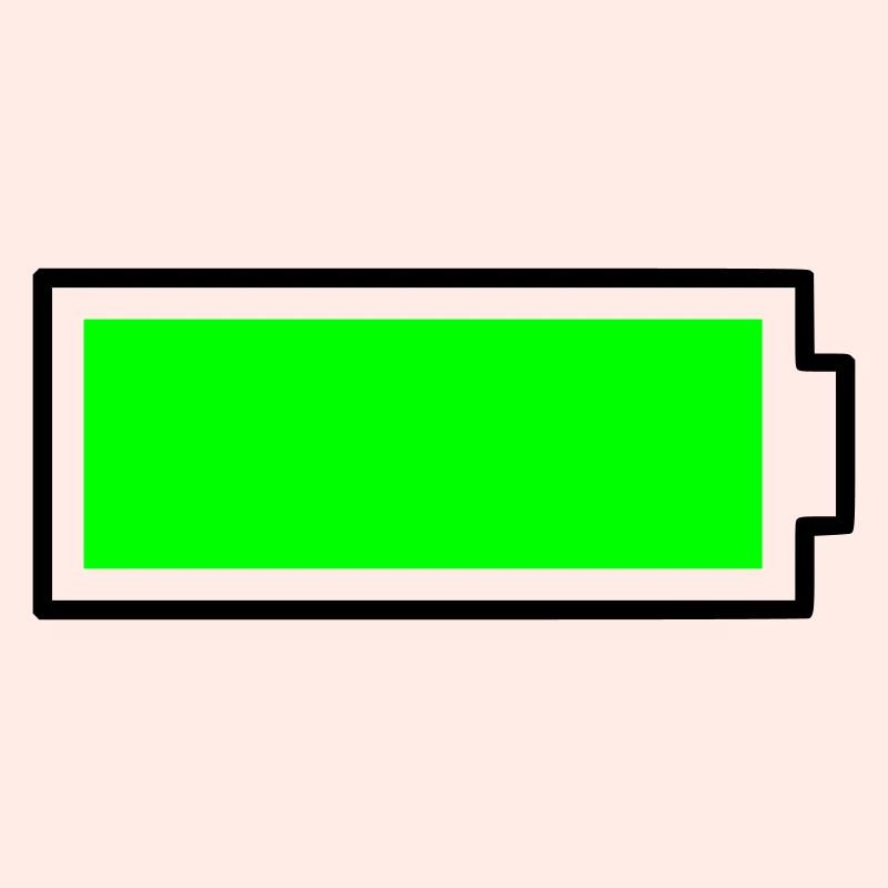 Batterie de conception de bloc vert néon pleine énergie