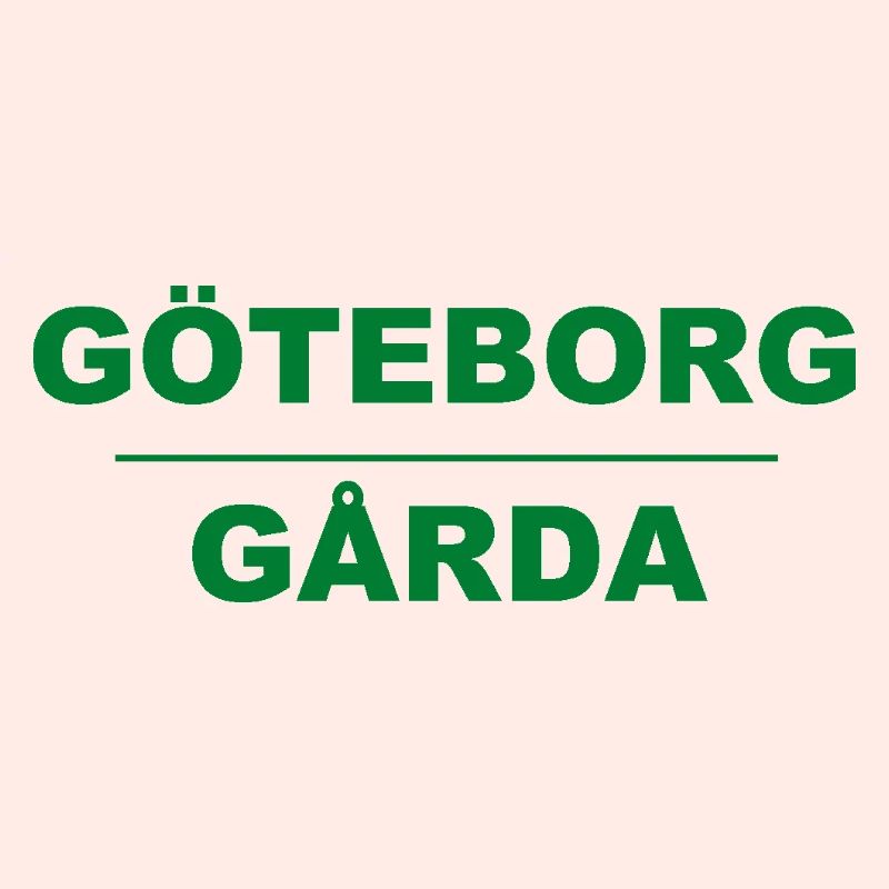 Göteborg Gårda – Design vert-noir