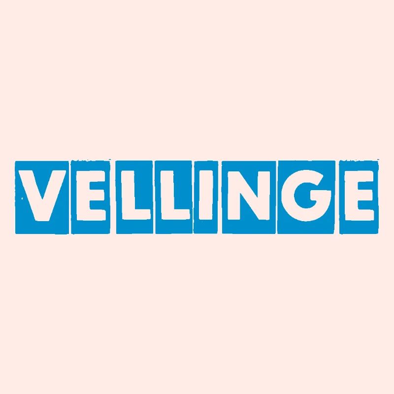 Vellinge – Conception de texte bleu