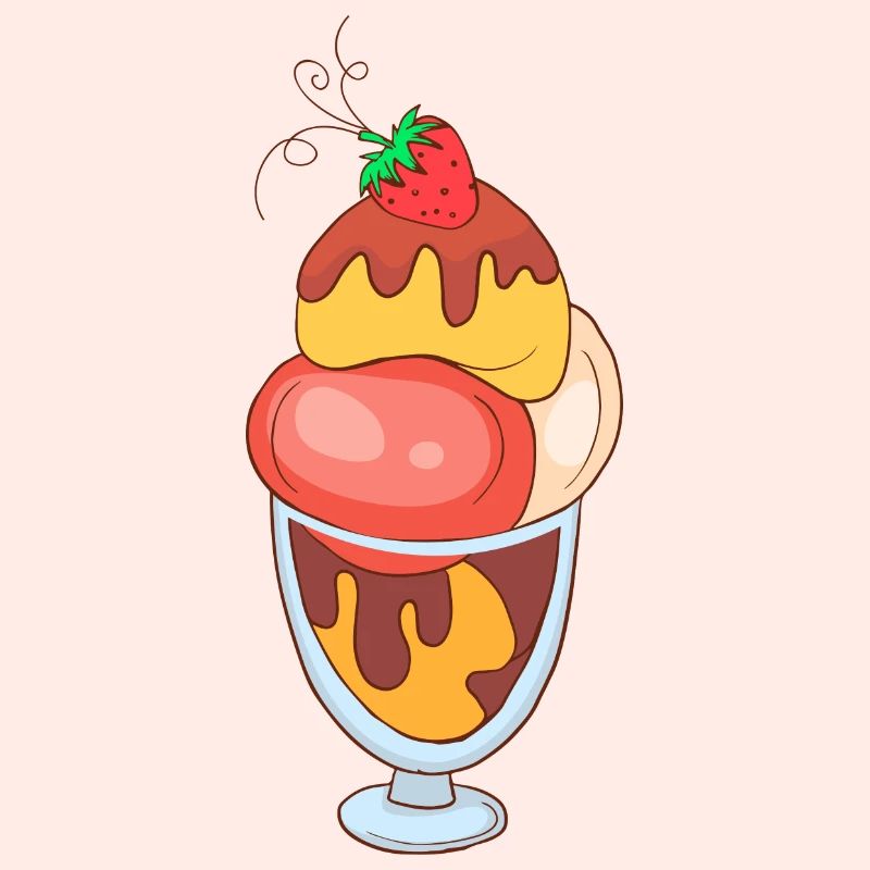 Eis Speiseeis Eiskrem Eiscreme Kugeleis Eisbecher