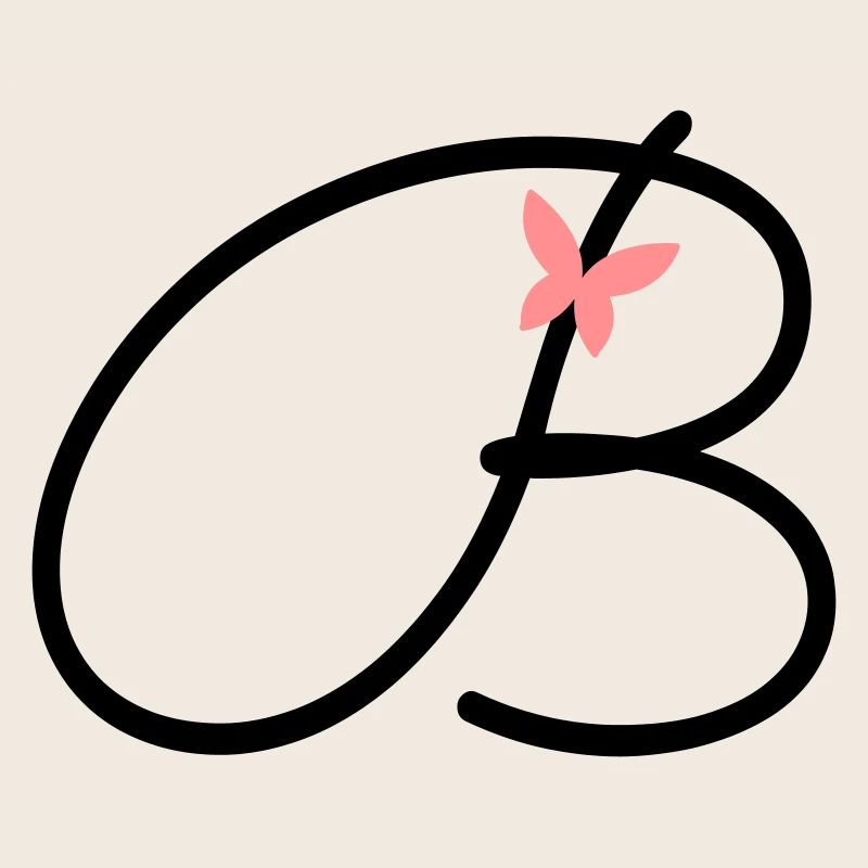 Lettre B Lettre initiale Papillon