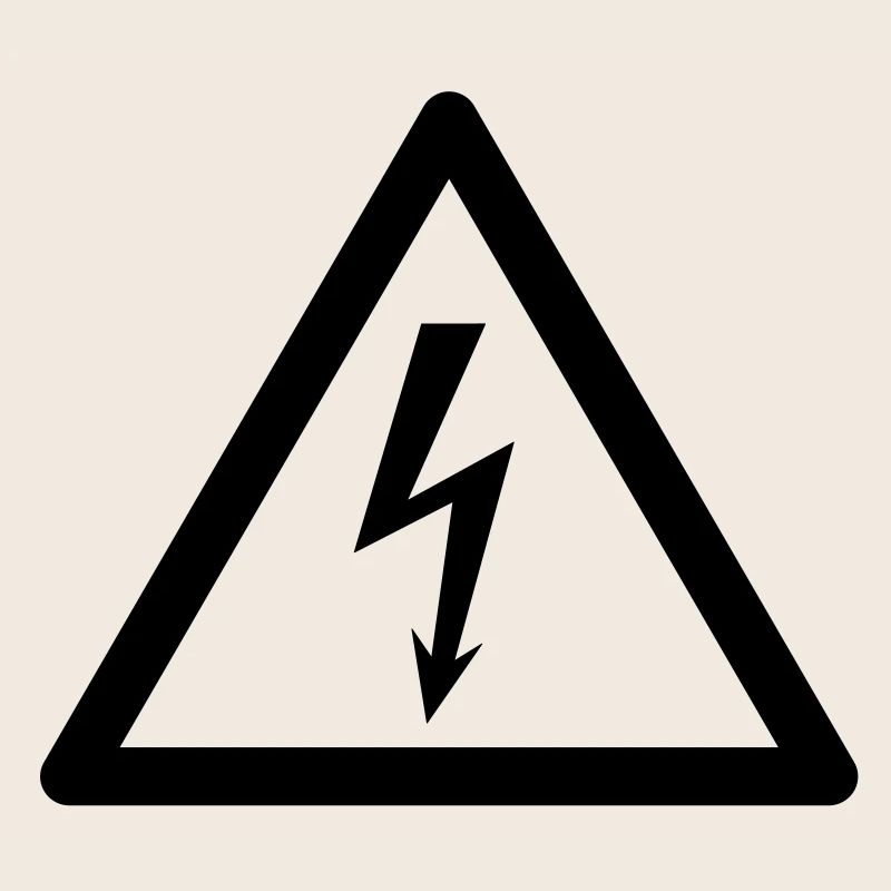 Gefahrensymbol - High Voltage