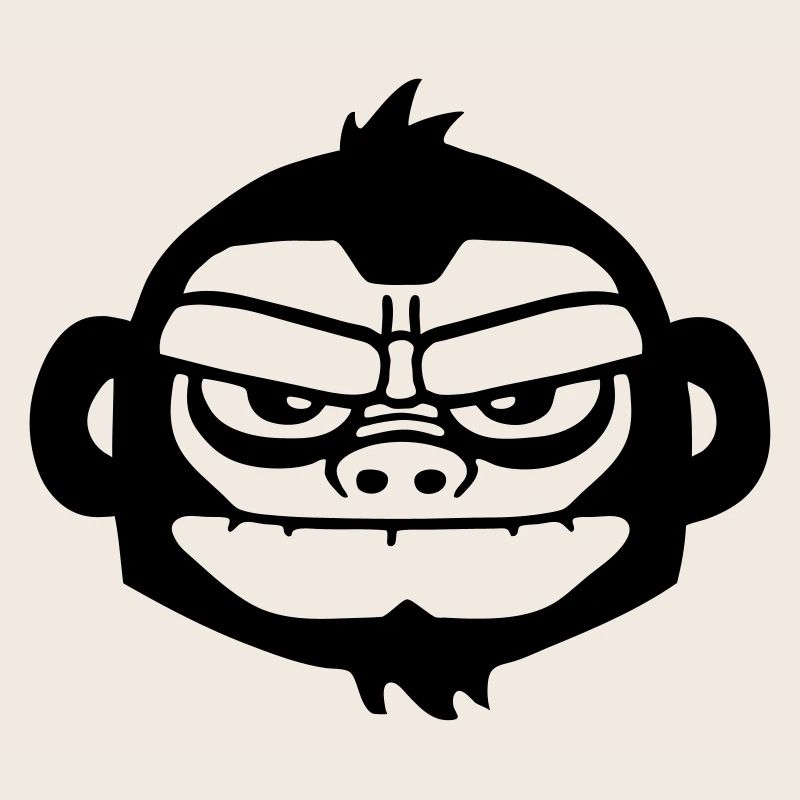 monkey vintage gorilla bored fun ape skull style