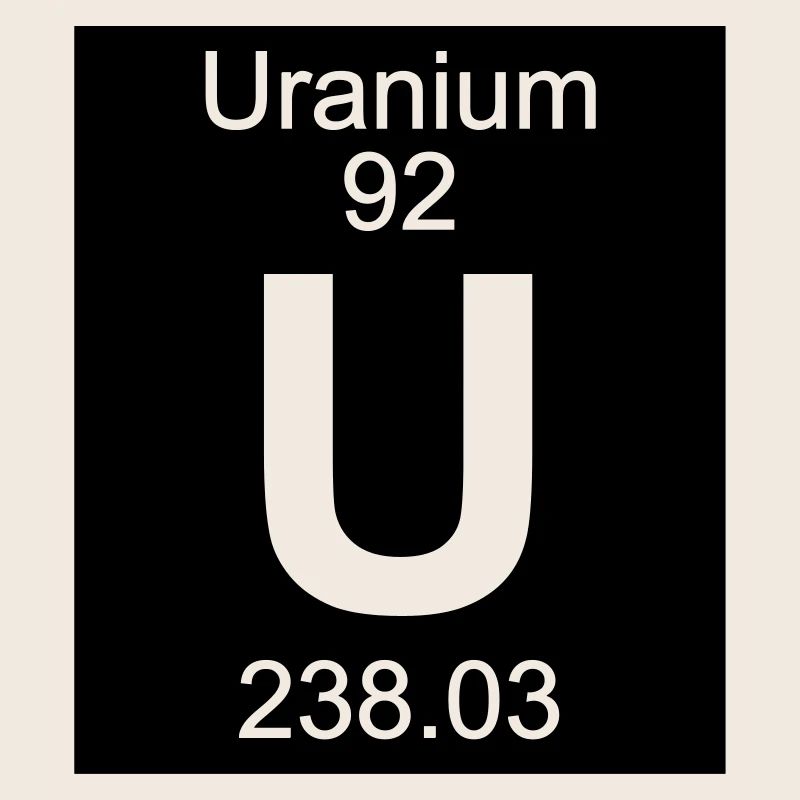 Element 92 - u (uranium) - Inverse (Full)