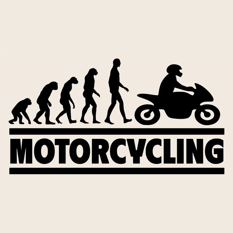 Motorradfahren Evolution Perfektes Geschenk Biker