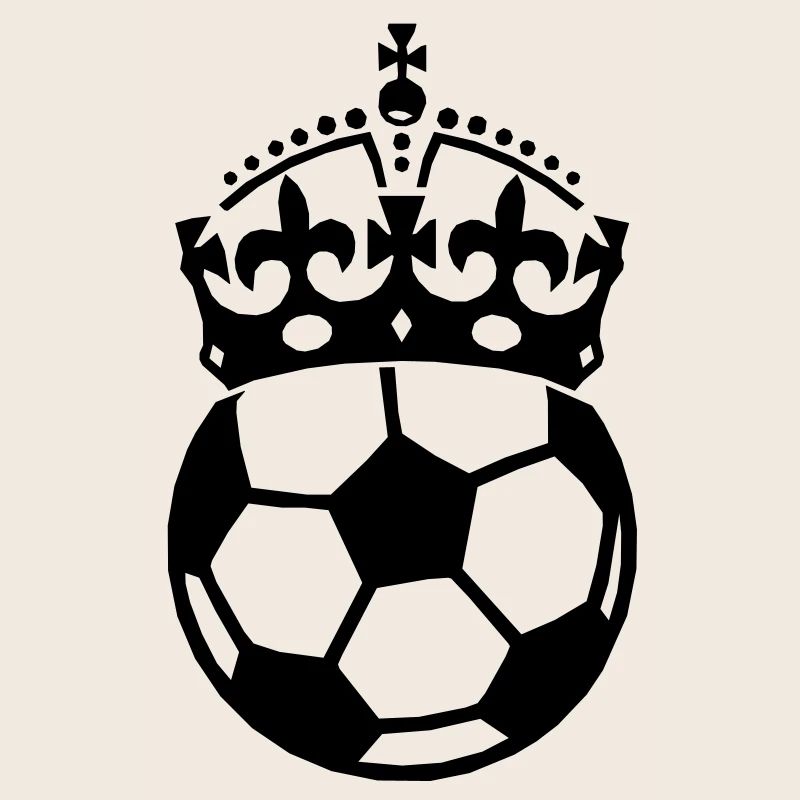Fussball mit Krone