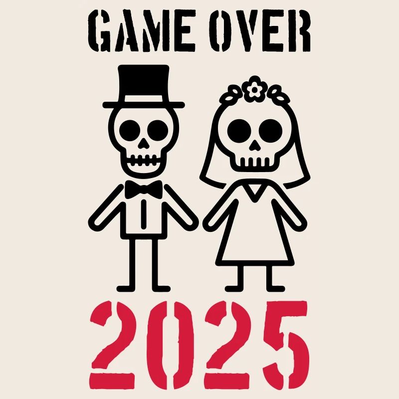 Game Over 2025 Hochzeit Ehepaar