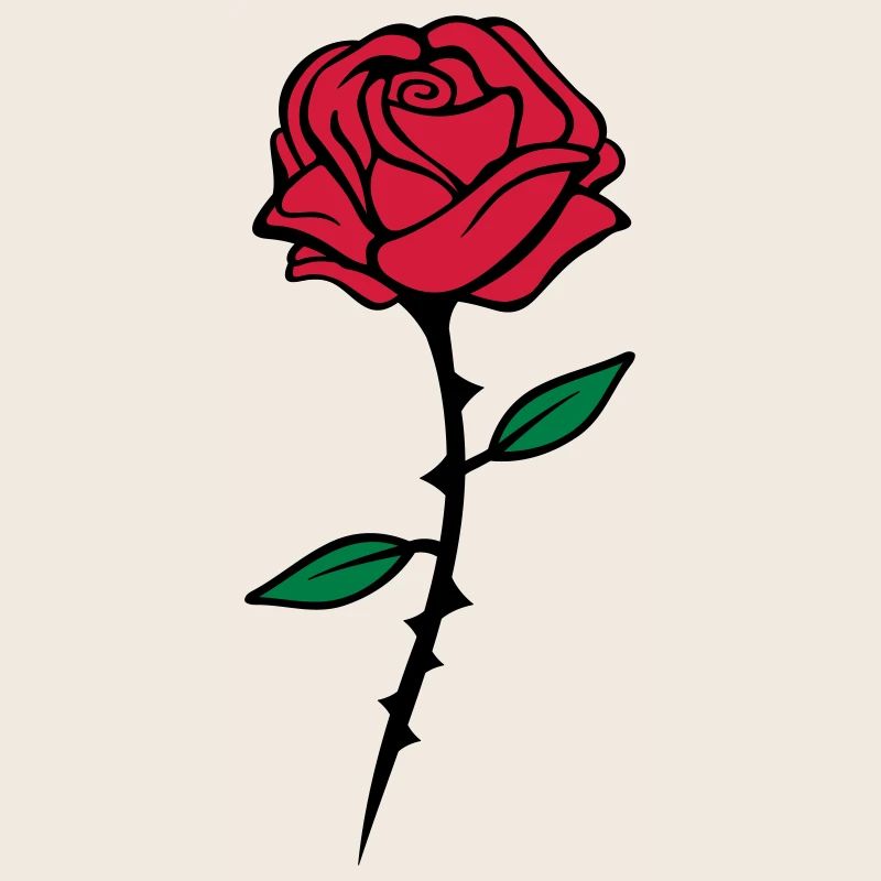 rose red design