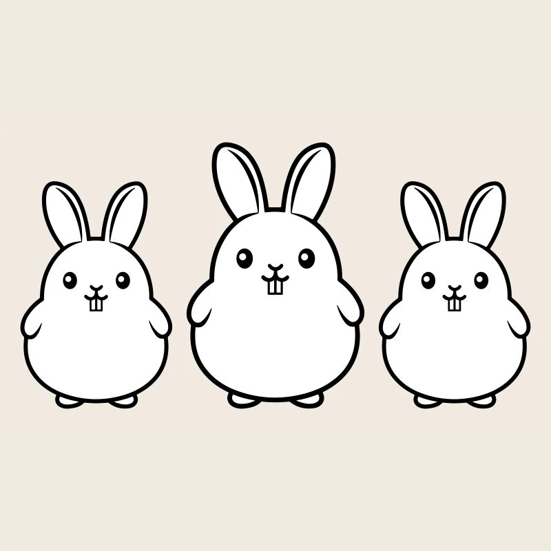 Bunnies Team Easter Funny