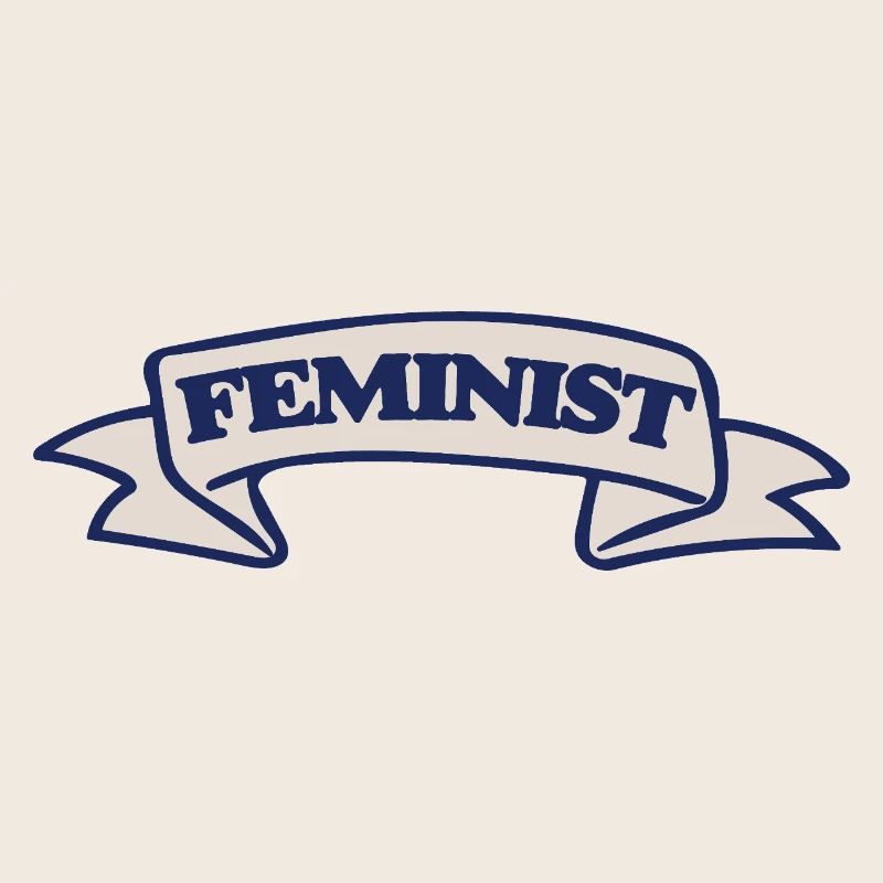 Conception féministe du ruban de blason