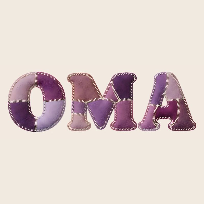 OMA Patchwork Fabric Design Gift Idea