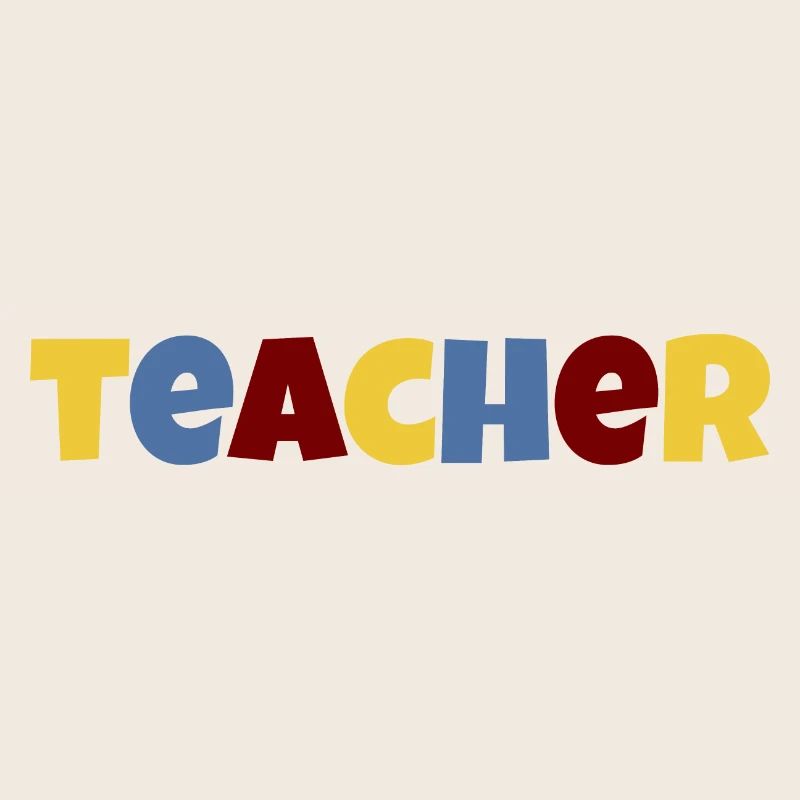 Lehrer bunter Text