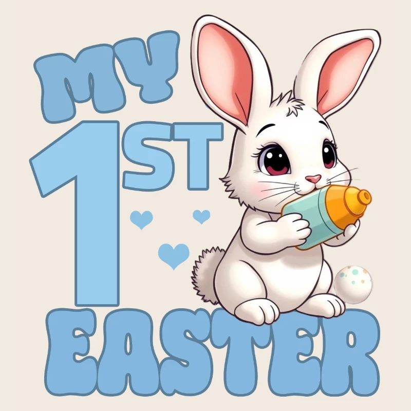 Easter Easter Bunny with Feeding Bottle - First Easter
