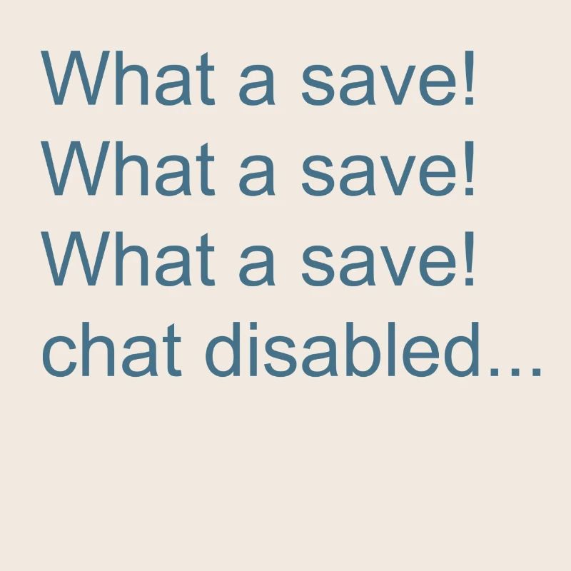 What a save!
