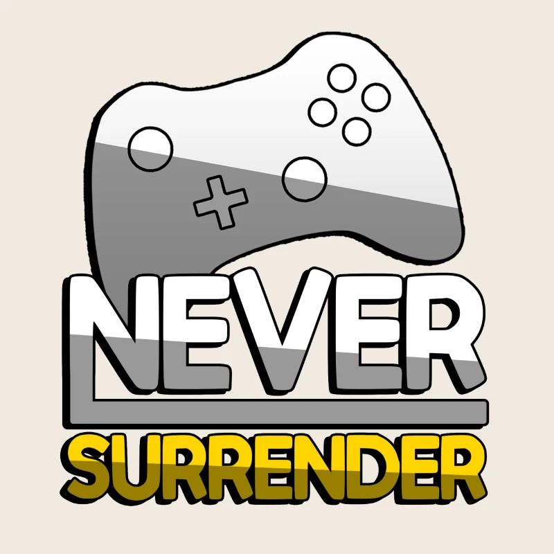 NEVER SURRENDER (Gelb) + Controller - Gaming