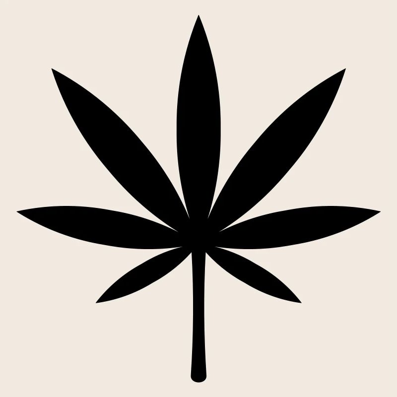 Cannabis / Marijuana / Feuille de chanvre (noir)