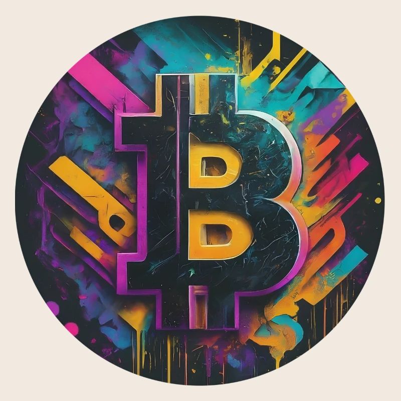 Bitcoin-Explosion der Farben