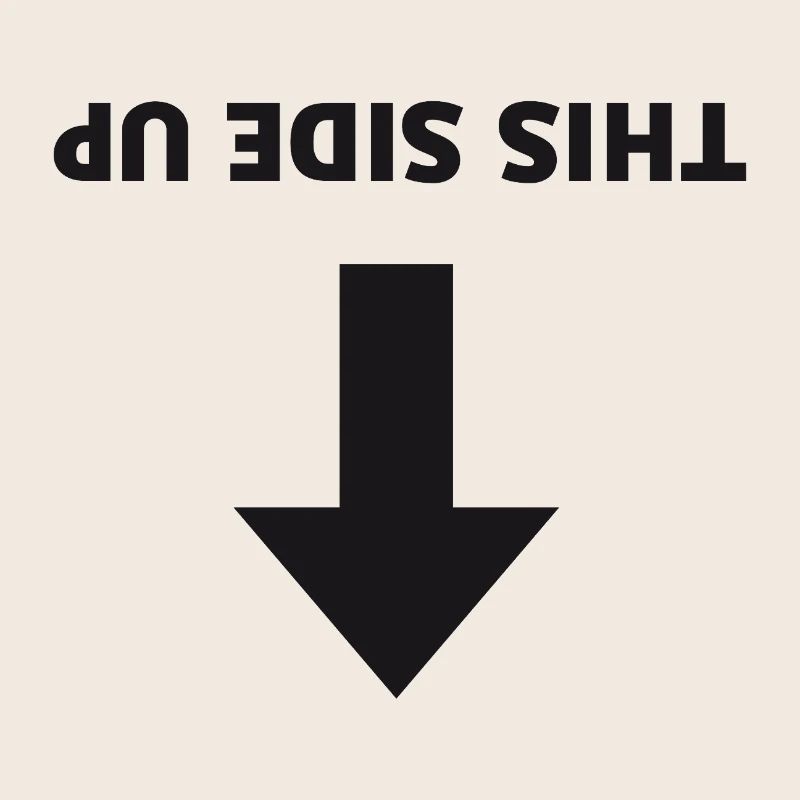 This Side Up - Inverted Arrow