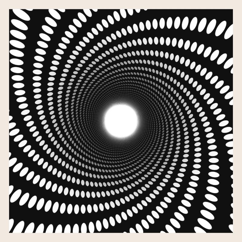 Hypnotic Dot Spiral Vortex