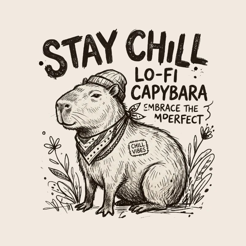 Capybara Chill LoFi Artwork