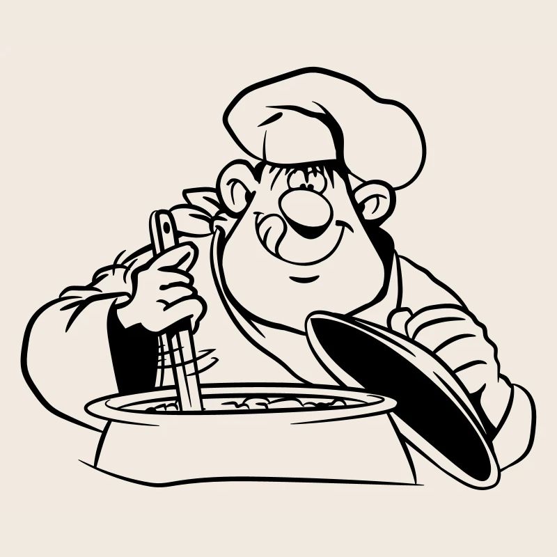 kochen koch comic witzig