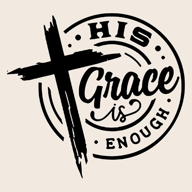 Sa Grâce suffit Croix Chrétienne