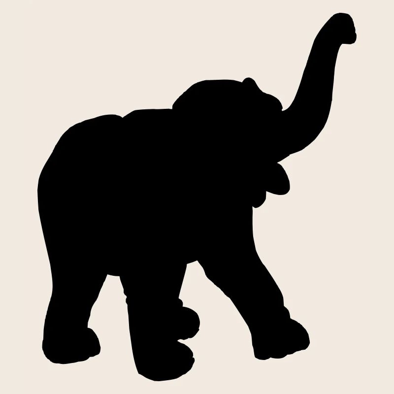 Fröhlicher junger Elefant aus dem Zirkus