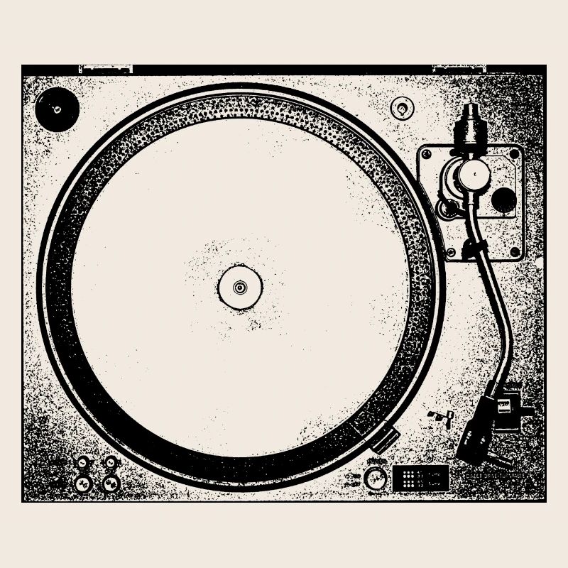 TECHNO Tee - Platines vinyles
