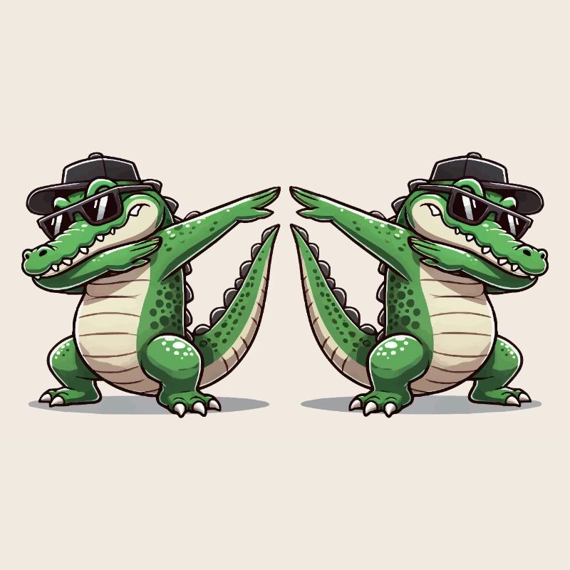 Crocodile Comic Dabbing 2