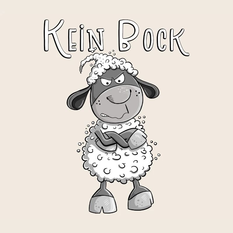 Kein Bock Schaf I Nein Statement Fun Sprüche