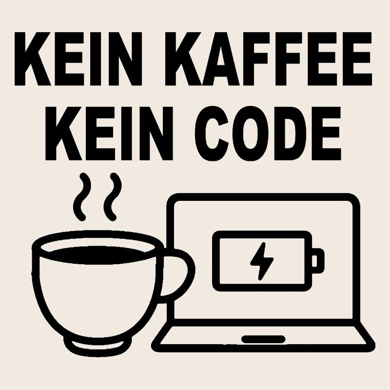 Kein Kaffee Kein Code - Conception de programmeur amusant