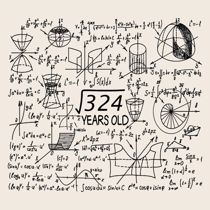 18th Birthday Math Math Student Mathefan