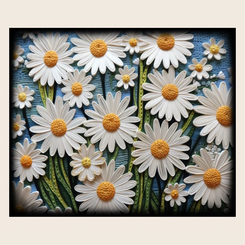 Blumenmuster Gänseblümchen Garten Hobby Design
