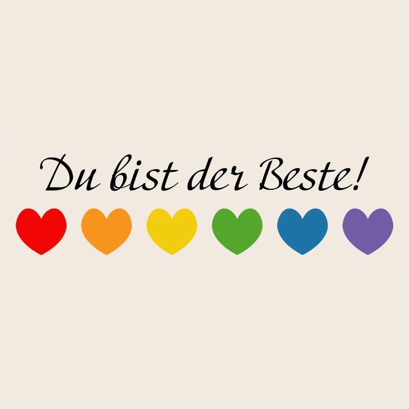 Regenbogenherzchen du bist der Beste
